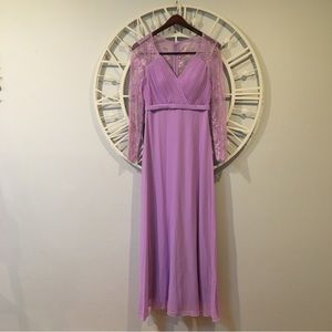 NWT Lace Sleeve Dress - Light Purple